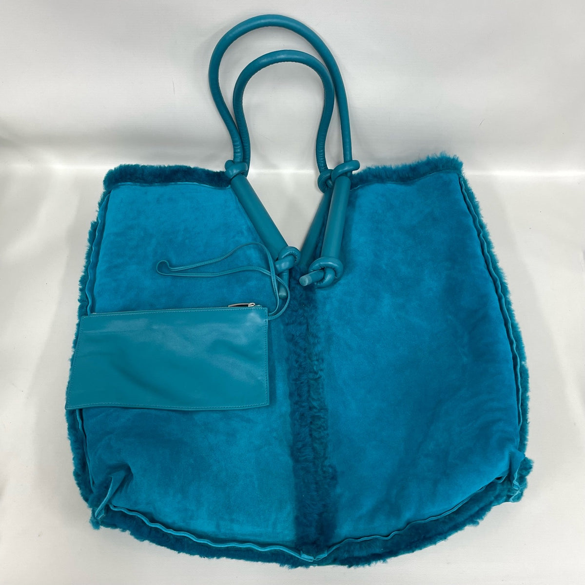 Bottega Veneta - Other - Fur - Shearling - Blue - (large)