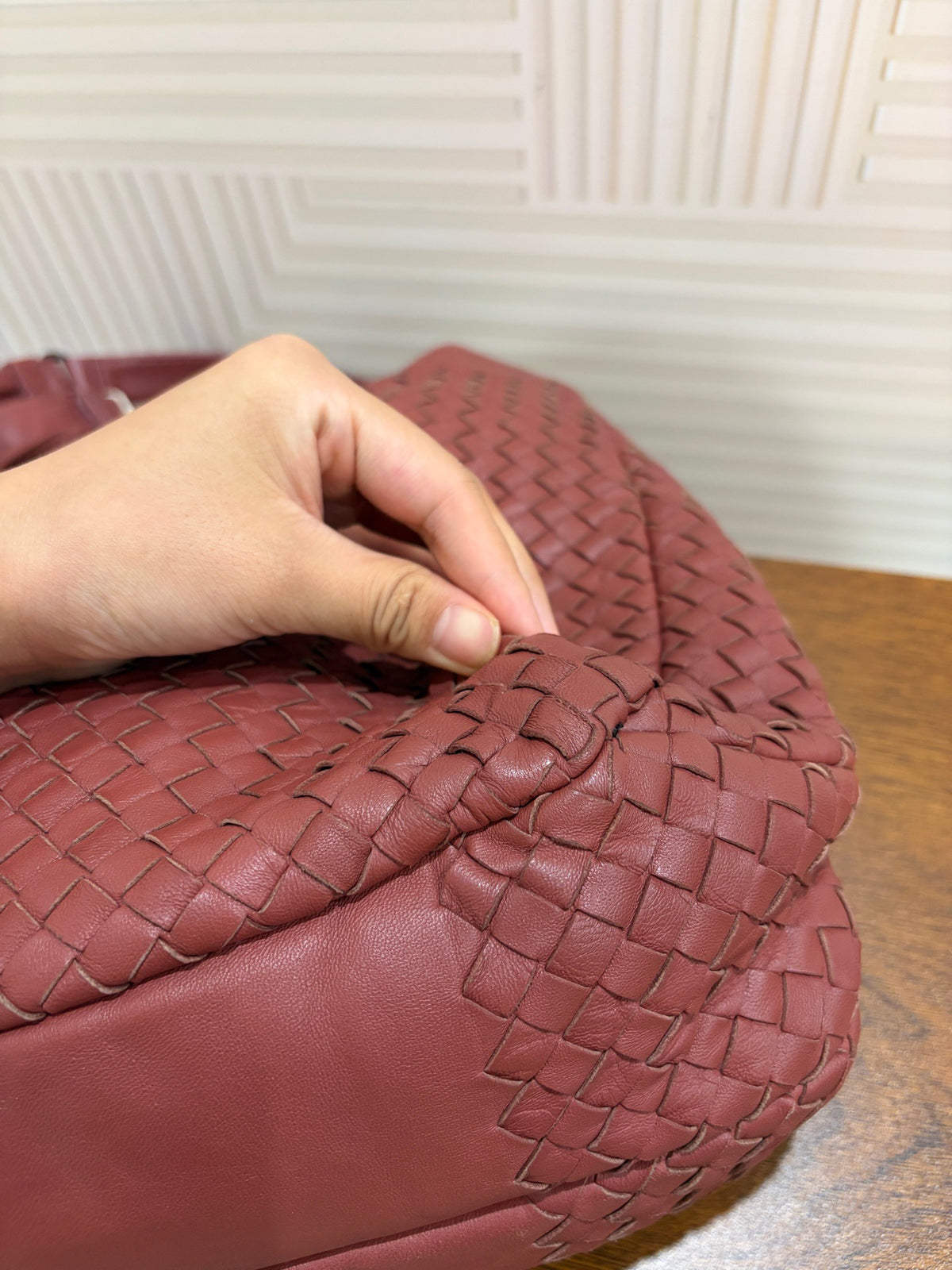 Bottega Veneta - Other - Leather - Burgundy - (large)