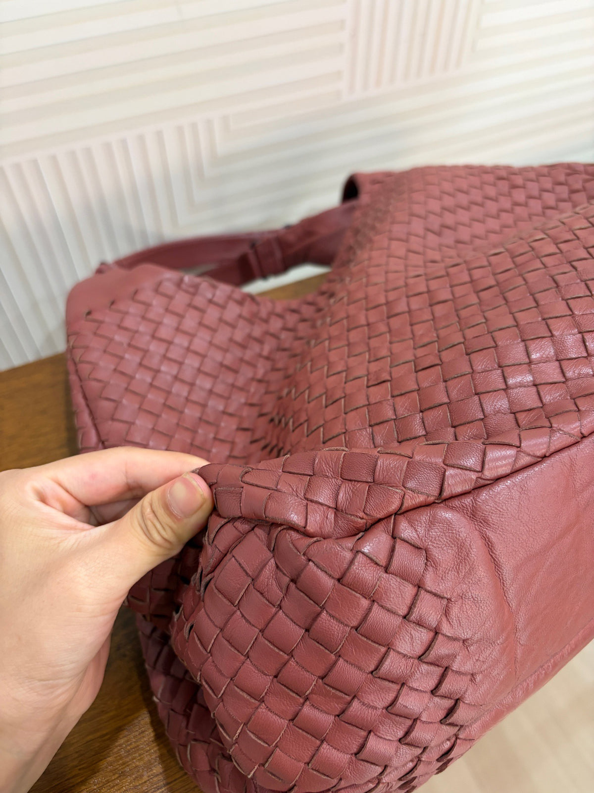 Bottega Veneta - Other - Leather - Burgundy - (large)