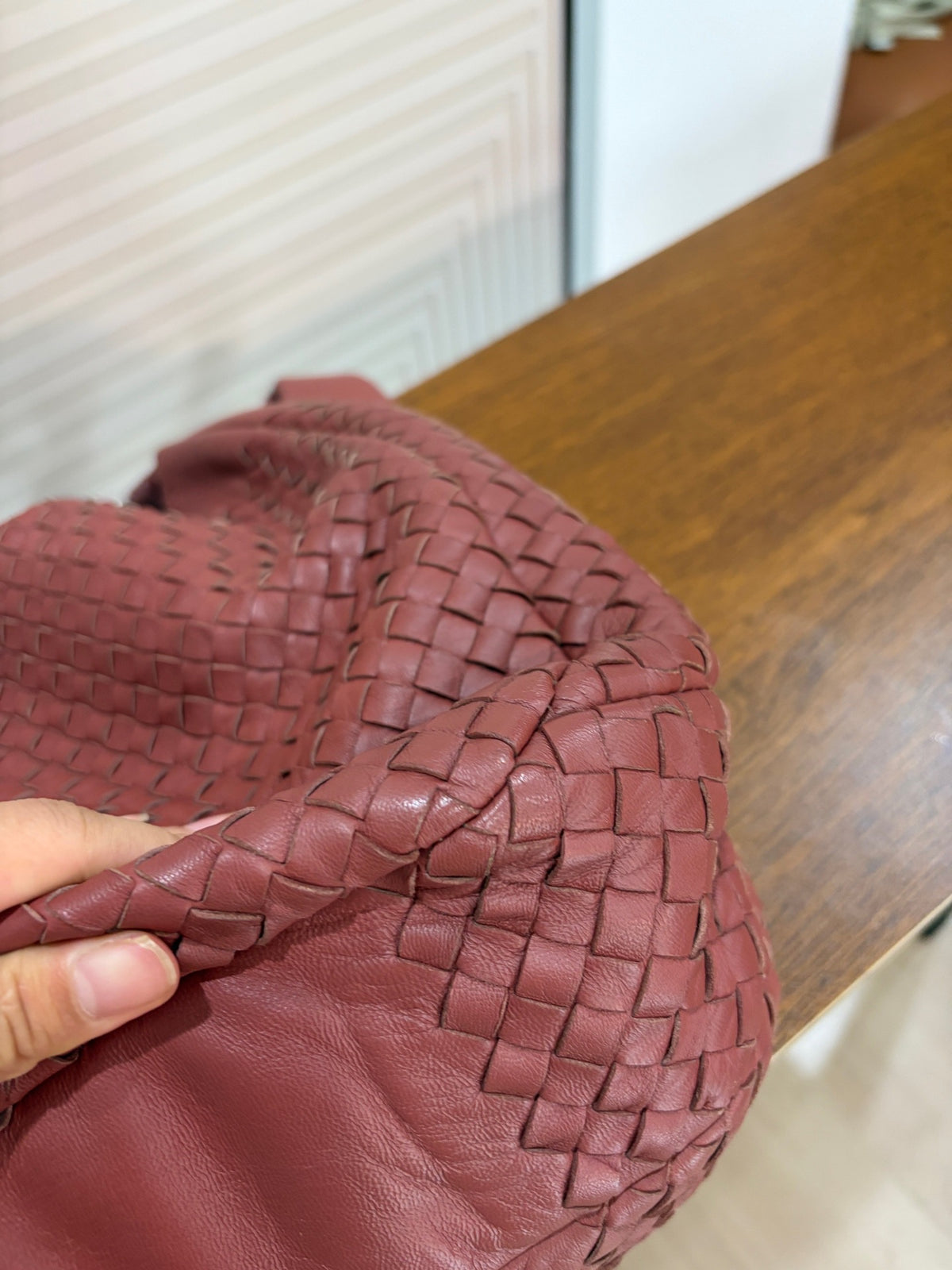 Bottega Veneta - Other - Leather - Burgundy - (large)