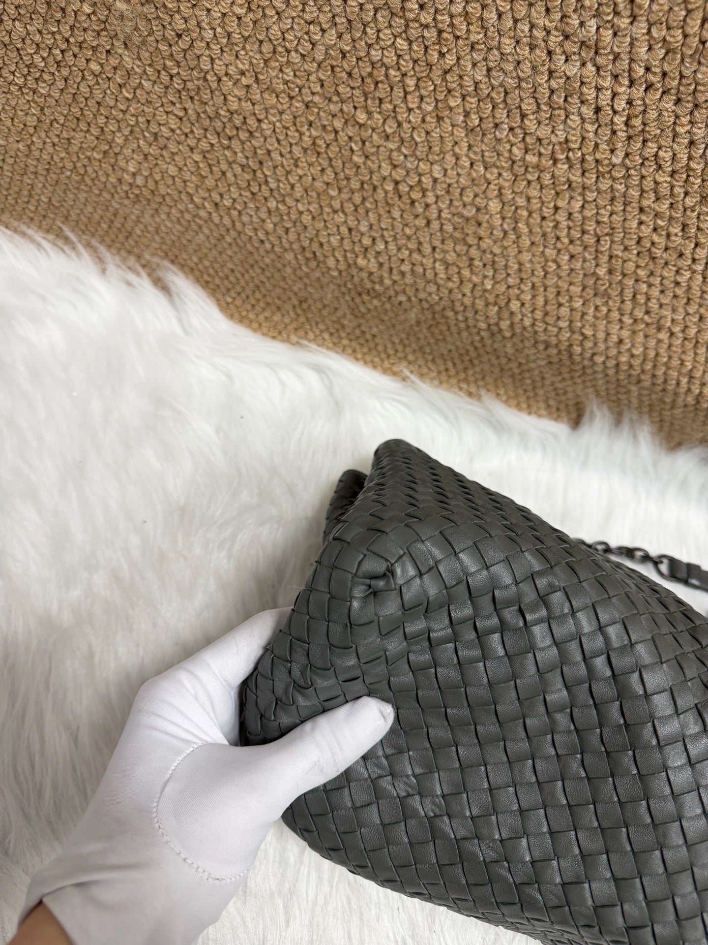 Bottega Veneta - Other - Leather - Grey - (large)