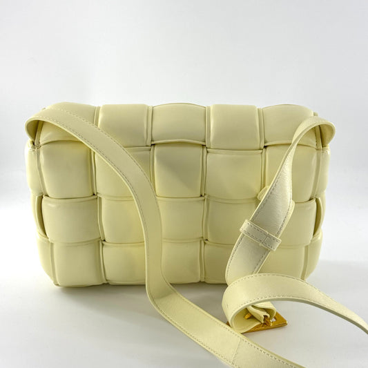 Bottega Veneta - Padded Cassette - Lambskin leather - Cream Yellow - (medium)