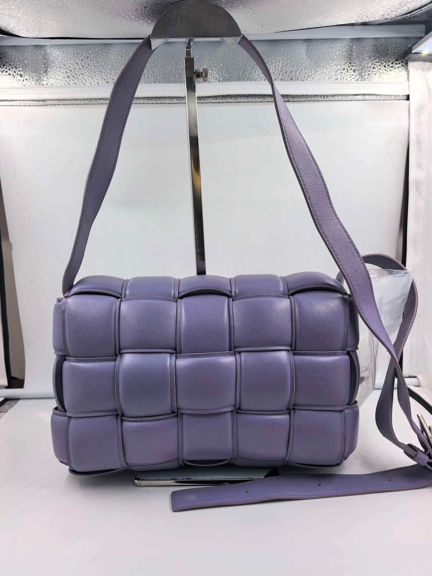 Bottega Veneta - Padded Cassette - Lambskin leather - Lavender with Silver-Tone Hardware - (medium)