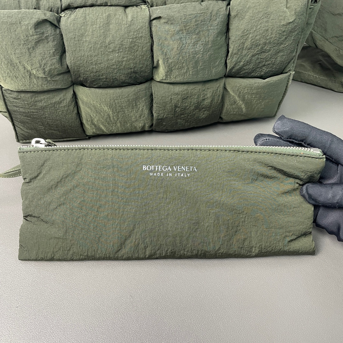 Bottega Veneta - Padded Tech Cassette - Synthetic - Green - (medium)