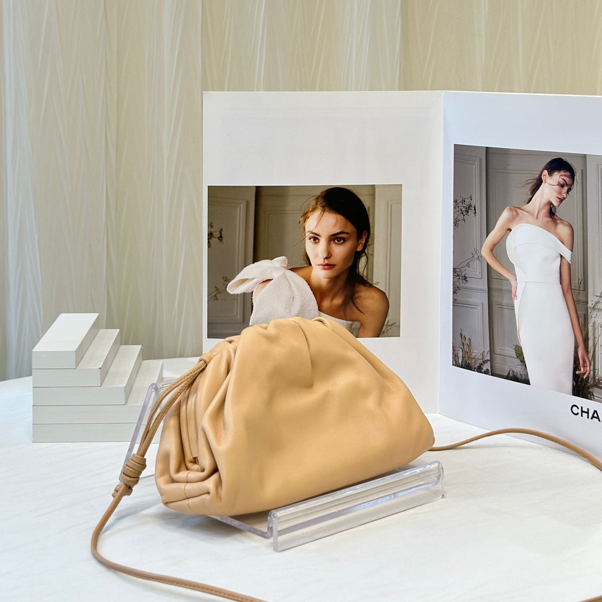 Bottega Veneta - Pouch Mini - Leather - Camel - (mini)
