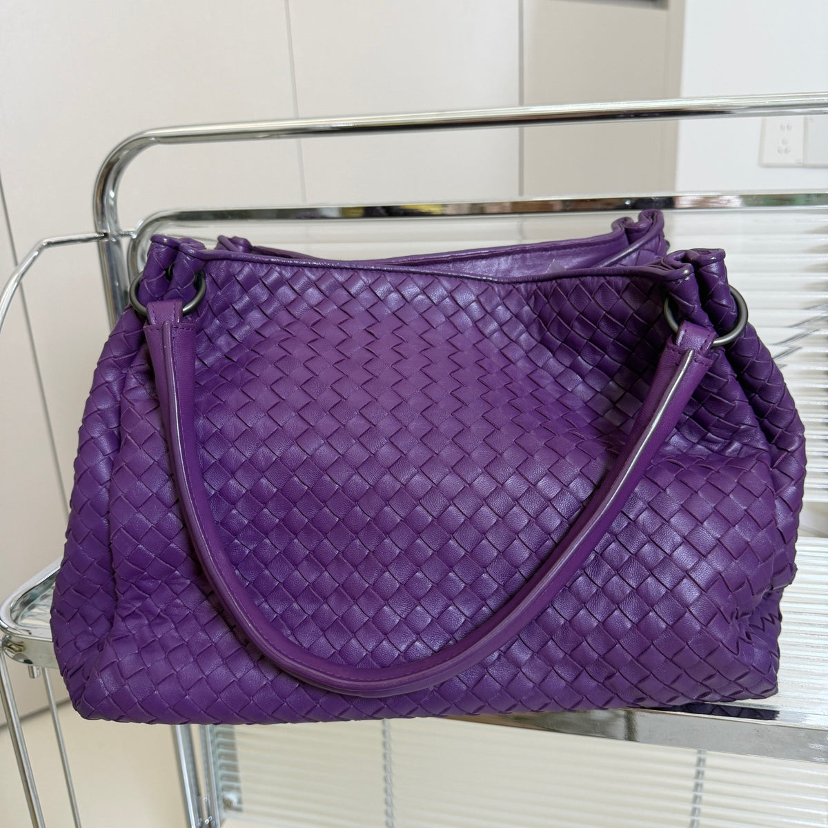Bottega Veneta - Pumpkin Tote Bag - Leather - Purple - (medium)