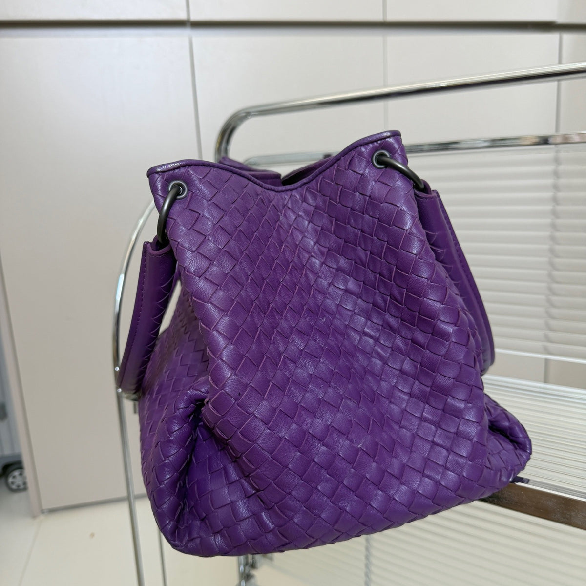 Bottega Veneta - Pumpkin Tote Bag - Leather - Purple - (medium)