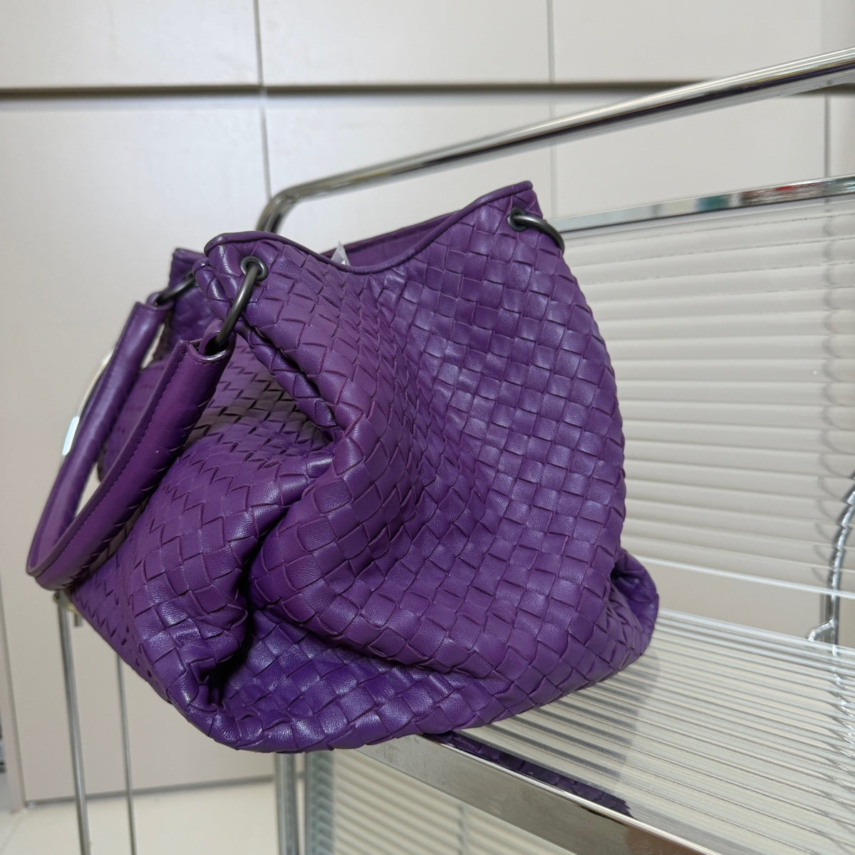 Bottega Veneta - Pumpkin Tote Bag - Leather - Purple - (medium)