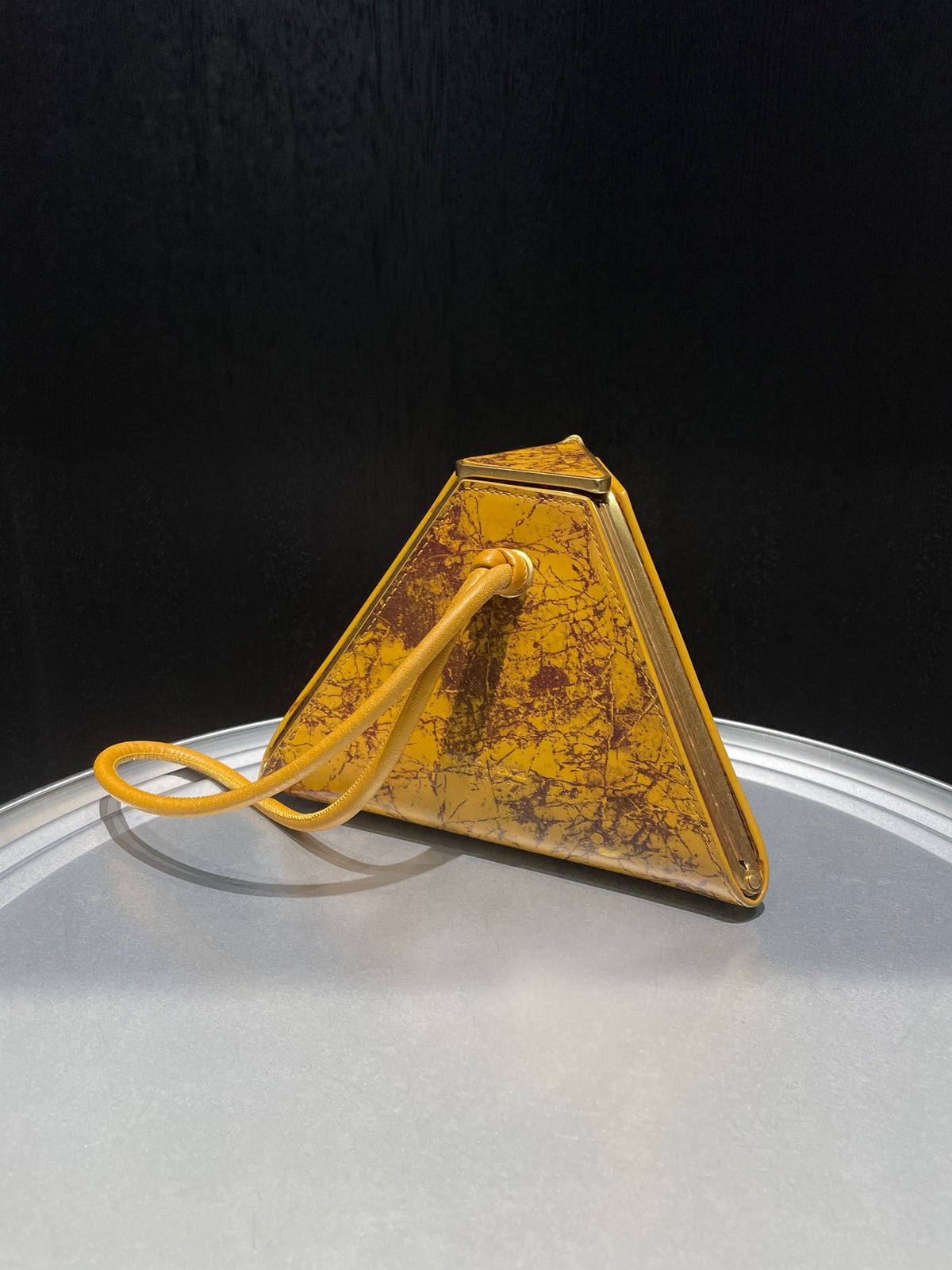 Bottega Veneta - Pyramid Box Bag - Leather - Yellow - (mini)