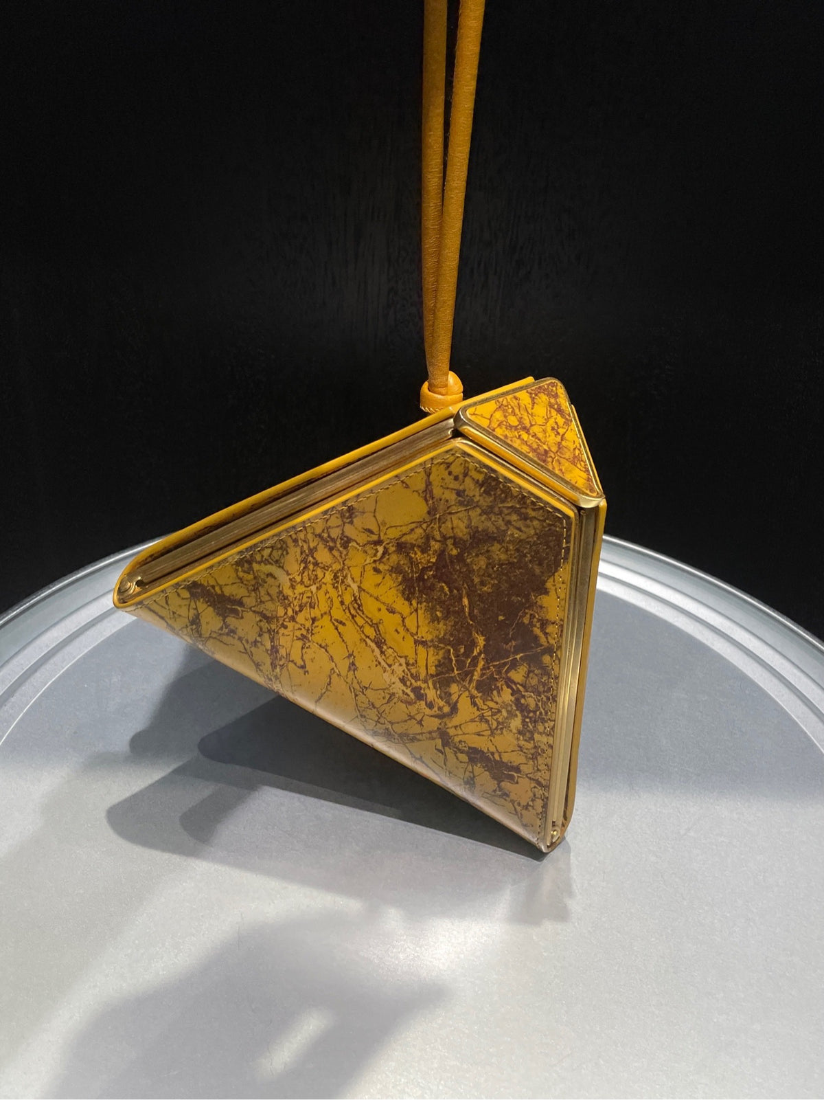 Bottega Veneta - Pyramid Box Bag - Leather - Yellow - (mini)