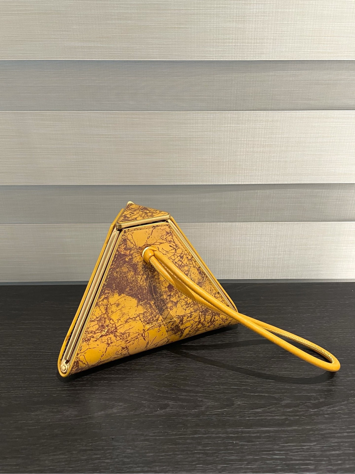 Bottega Veneta - Pyramid Box Bag - Leather - Yellow - (mini)