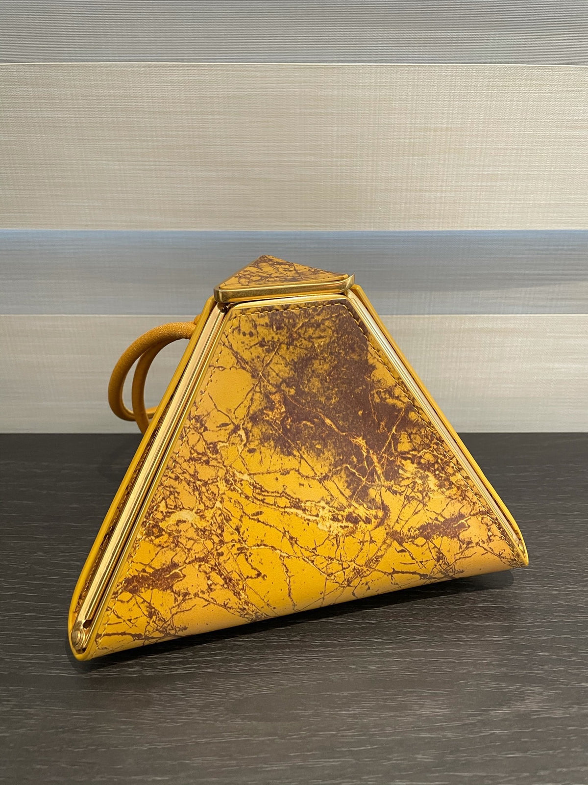 Bottega Veneta - Pyramid Box Bag - Leather - Yellow - (mini)
