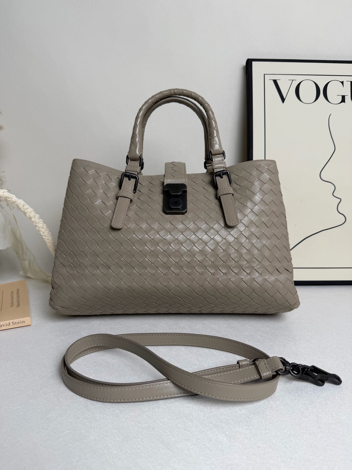 Bottega Veneta - Roma Bag - Leather - Grey - (medium)