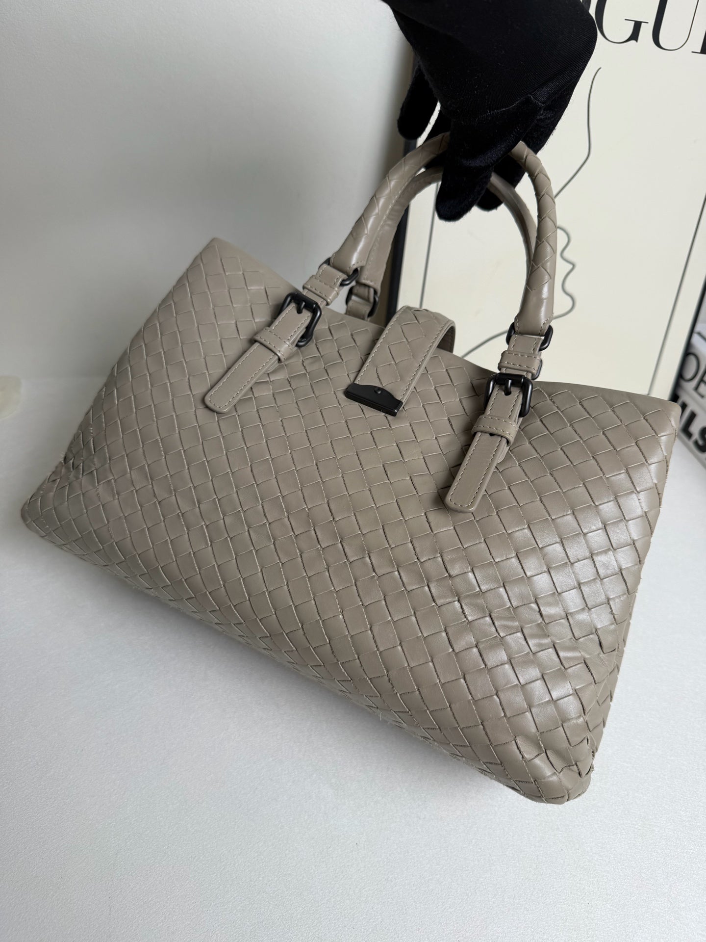 Bottega Veneta - Roma Bag - Leather - Grey - (medium)