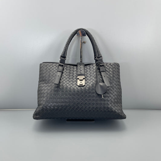 Bottega Veneta - Roma - Intrecciato Leather - Black - (Large)