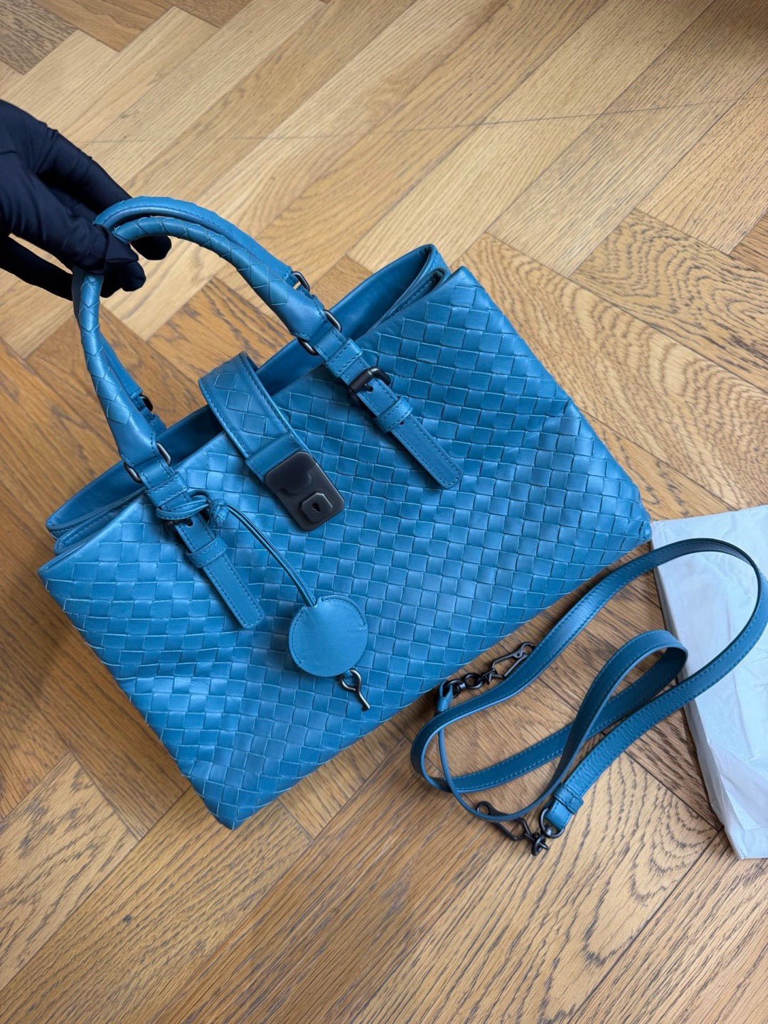 Bottega Veneta - Roma - Leather - Blue - (medium)