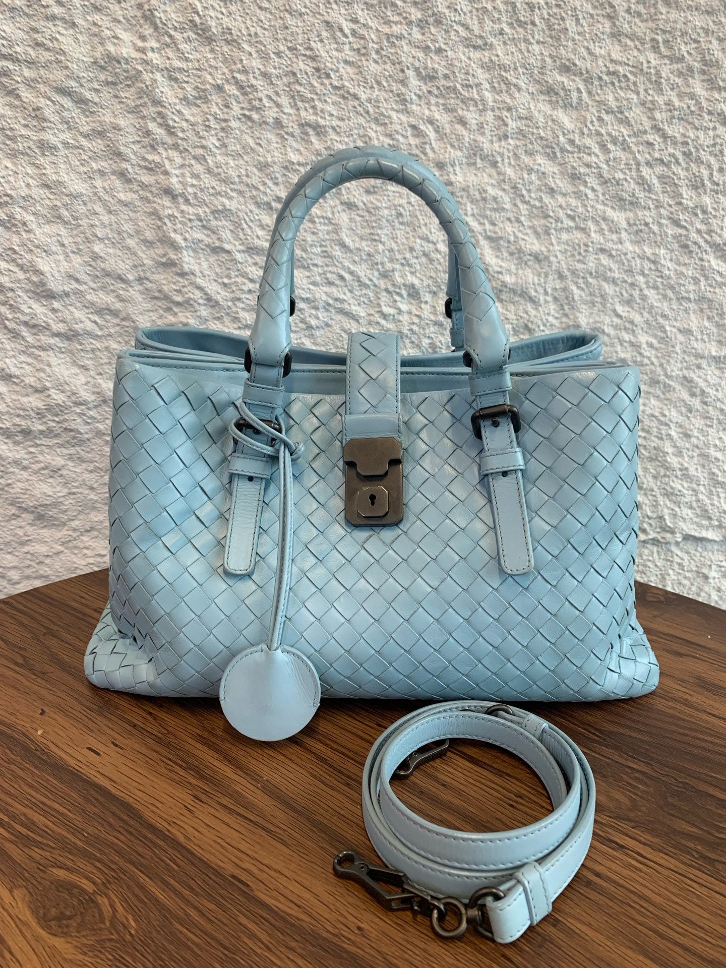 Bottega Veneta - Roma - Leather - Blue - (medium)
