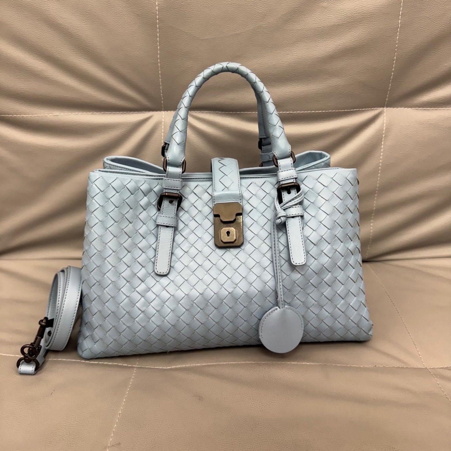 Bottega Veneta - Roma - Leather - Blue - (medium)