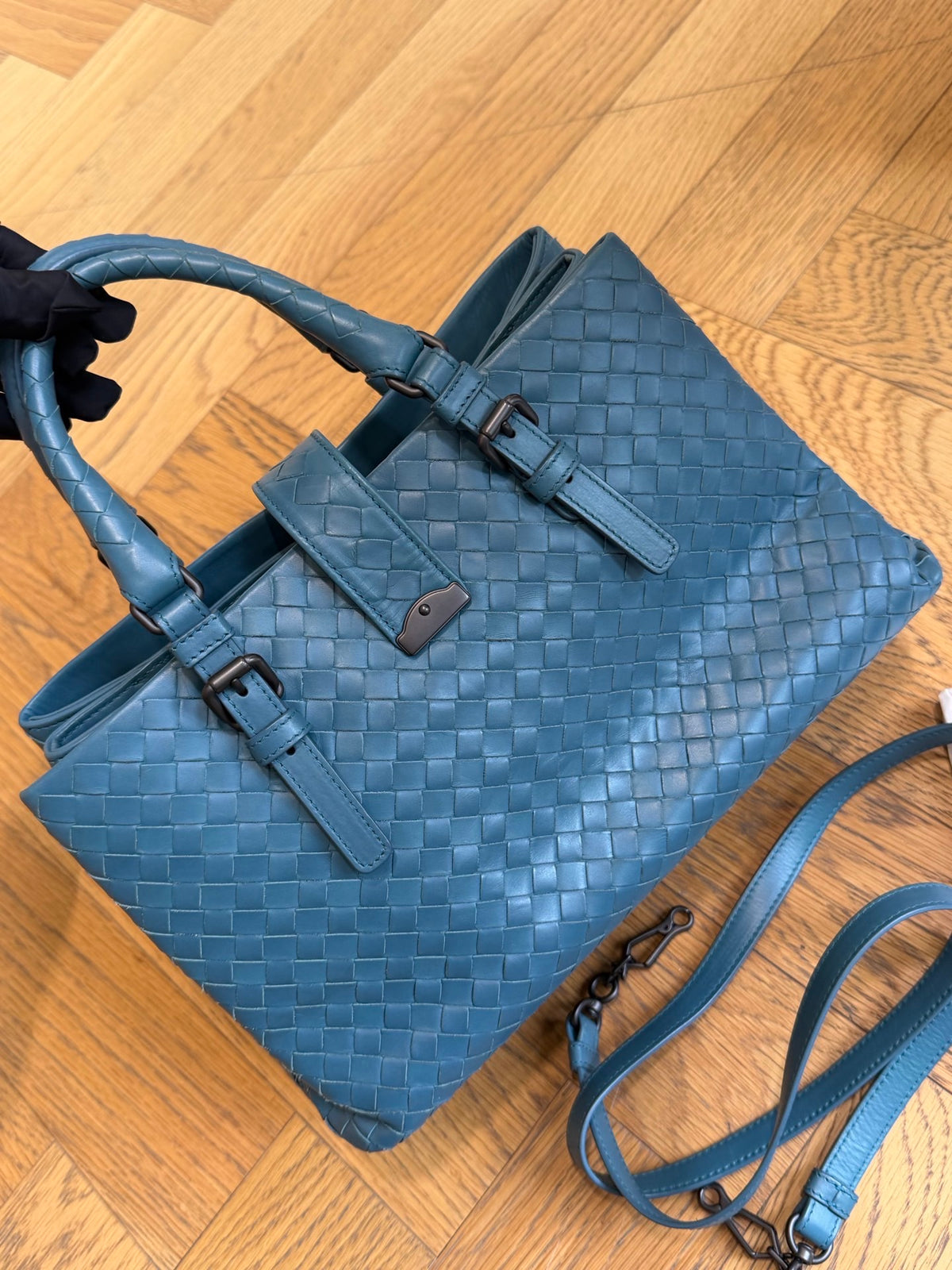 Bottega Veneta - Roma - Leather - Blue - (medium)