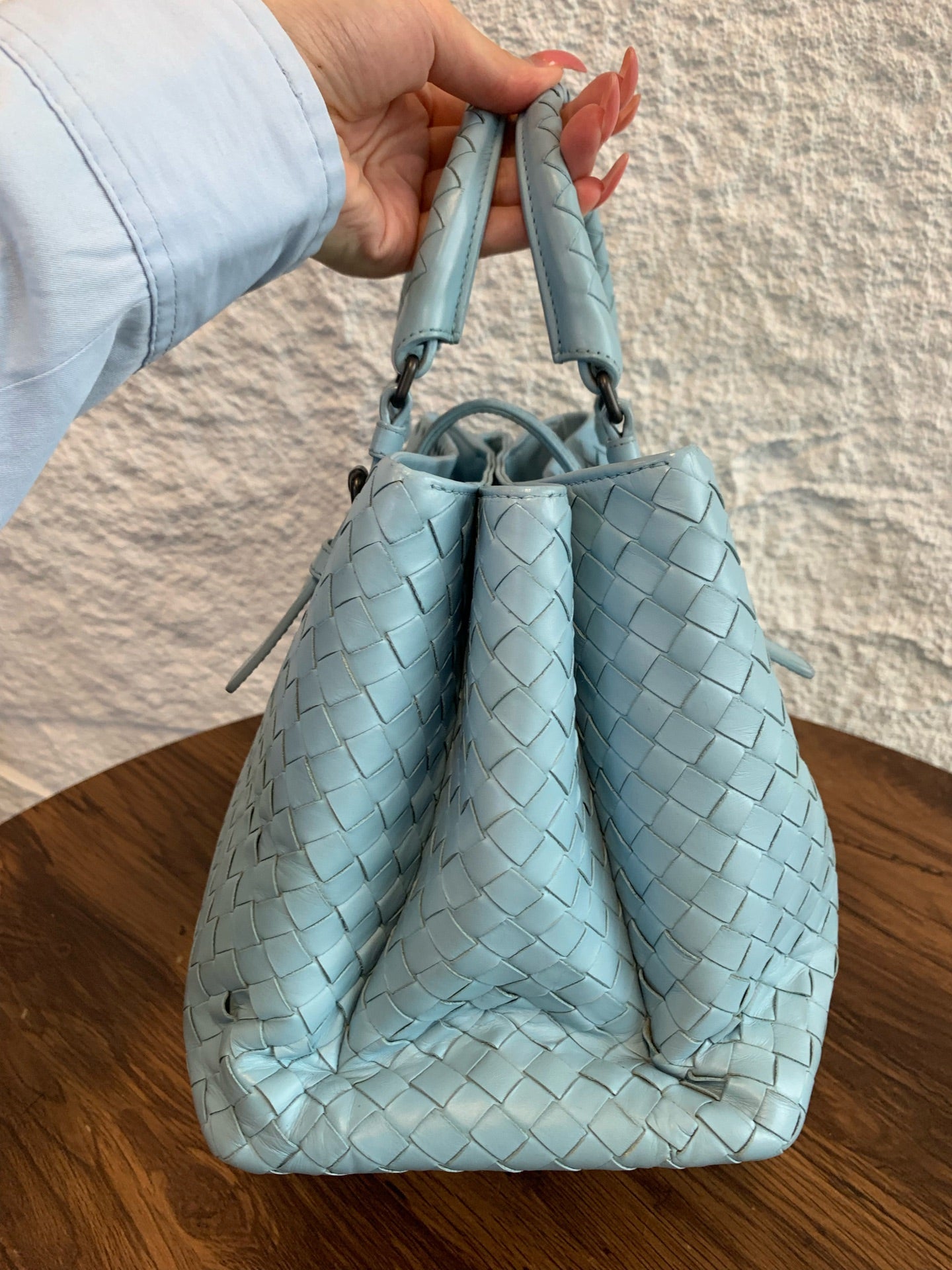 Bottega Veneta - Roma - Leather - Blue - (medium)