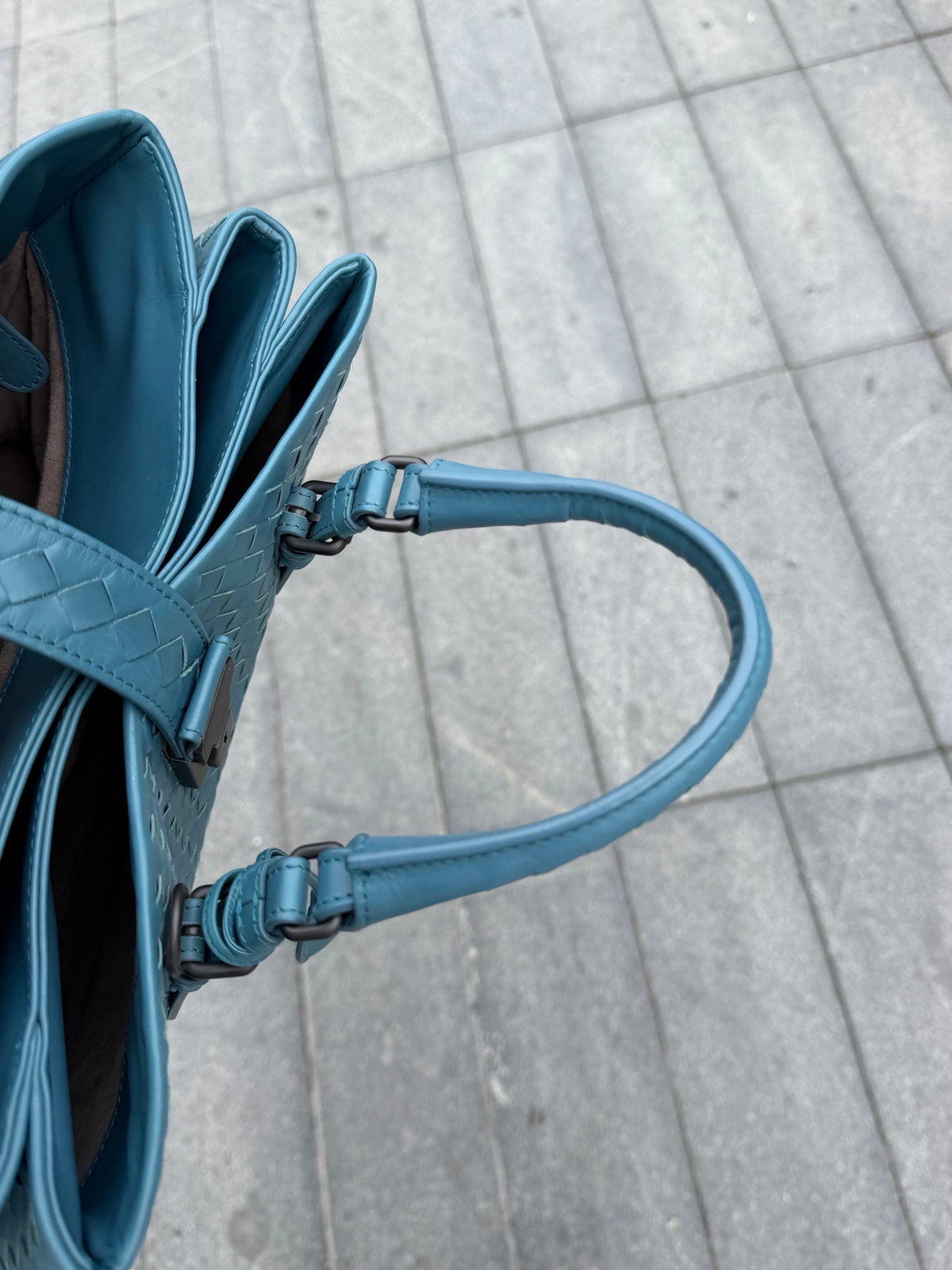 Bottega Veneta - Roma - Leather - Blue - (medium)