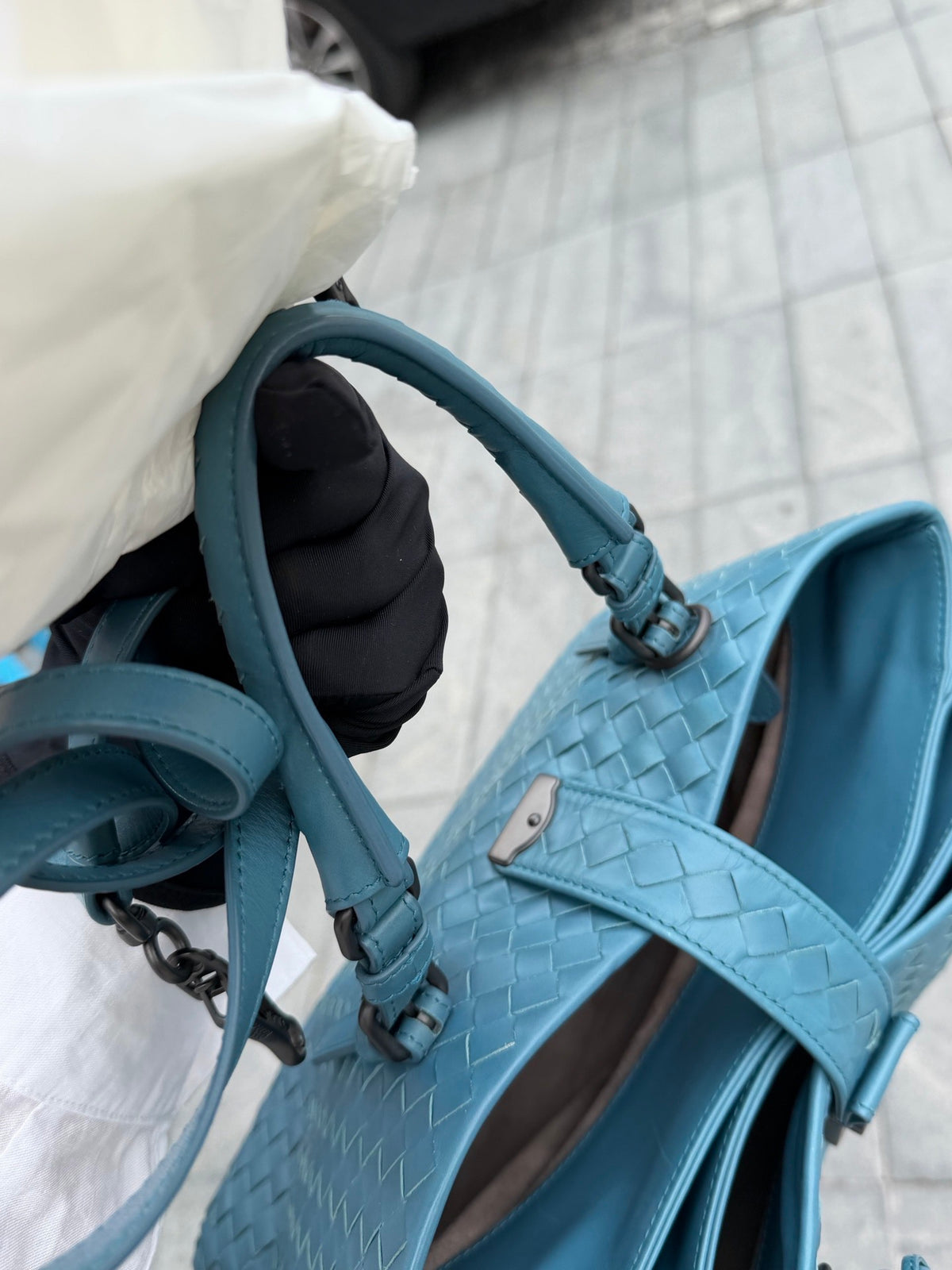 Bottega Veneta - Roma - Leather - Blue - (medium)