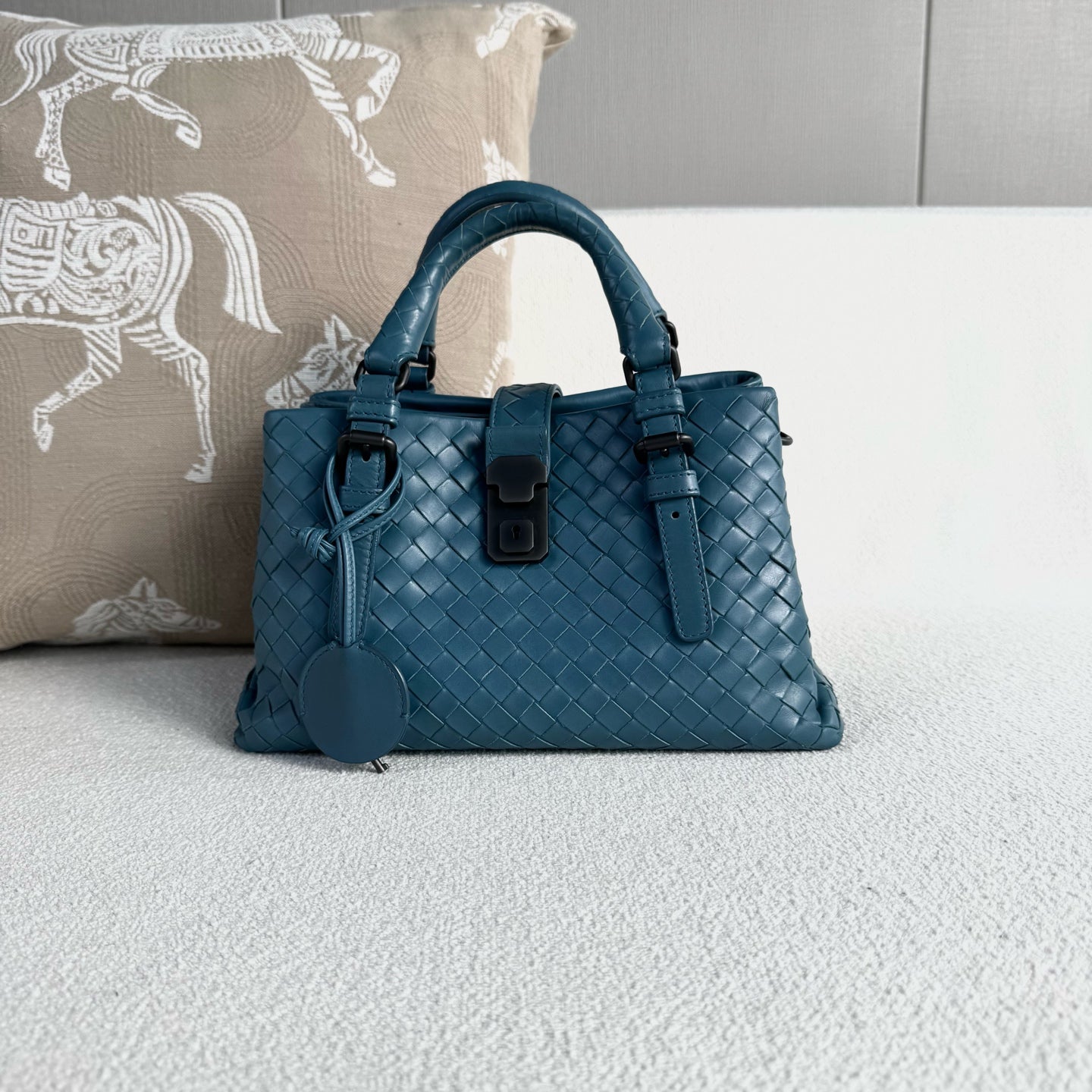 Bottega Veneta - Roma - Leather - Blue - (small)