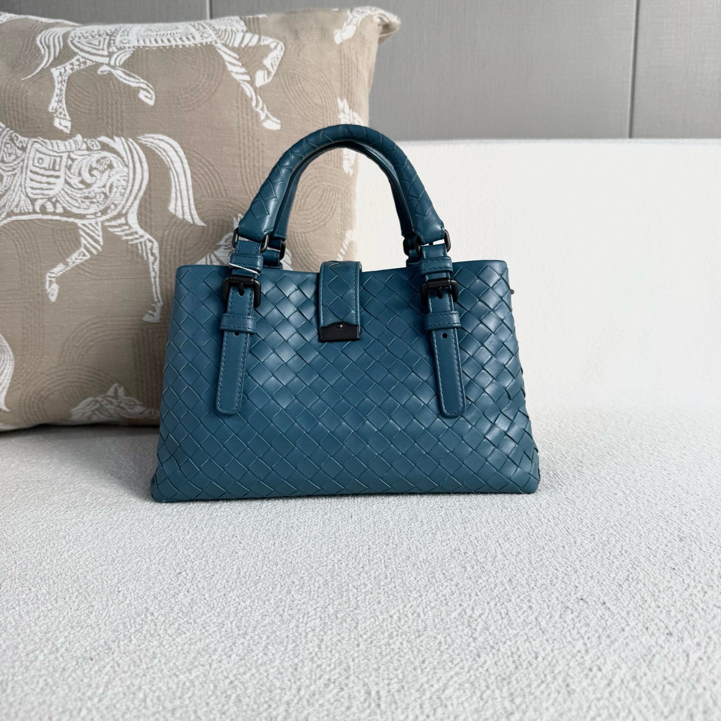 Bottega Veneta - Roma - Leather - Blue - (small)