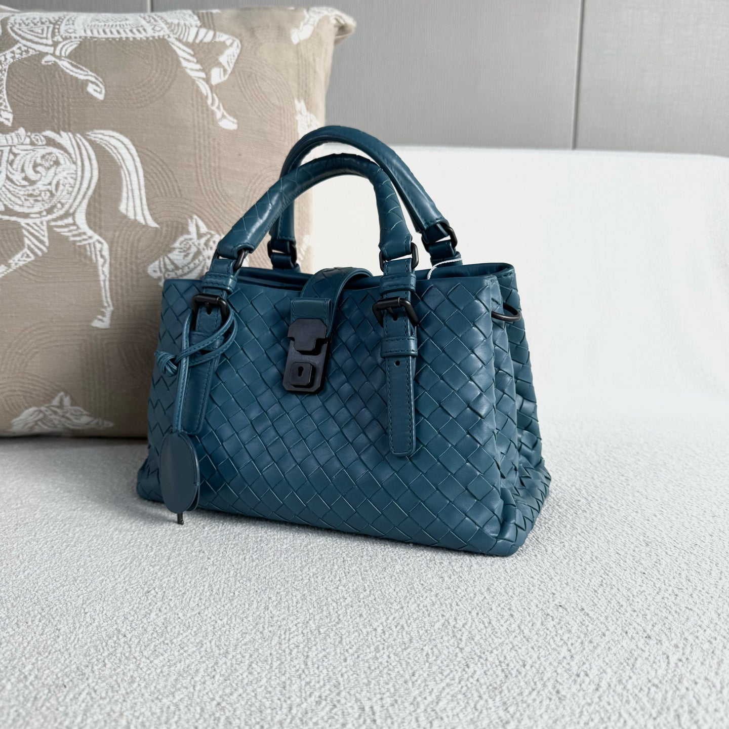 Bottega Veneta - Roma - Leather - Blue - (small)