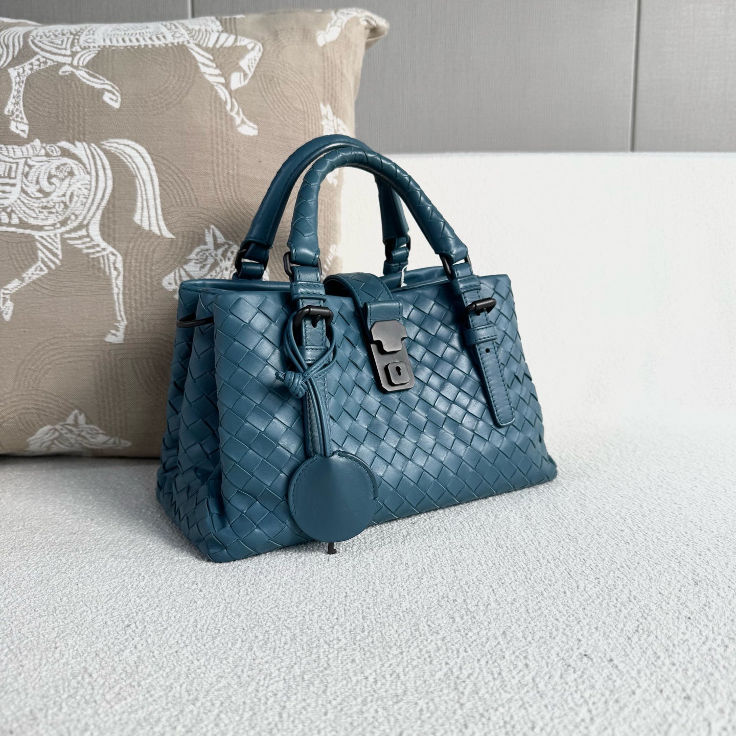 Bottega Veneta - Roma - Leather - Blue - (small)
