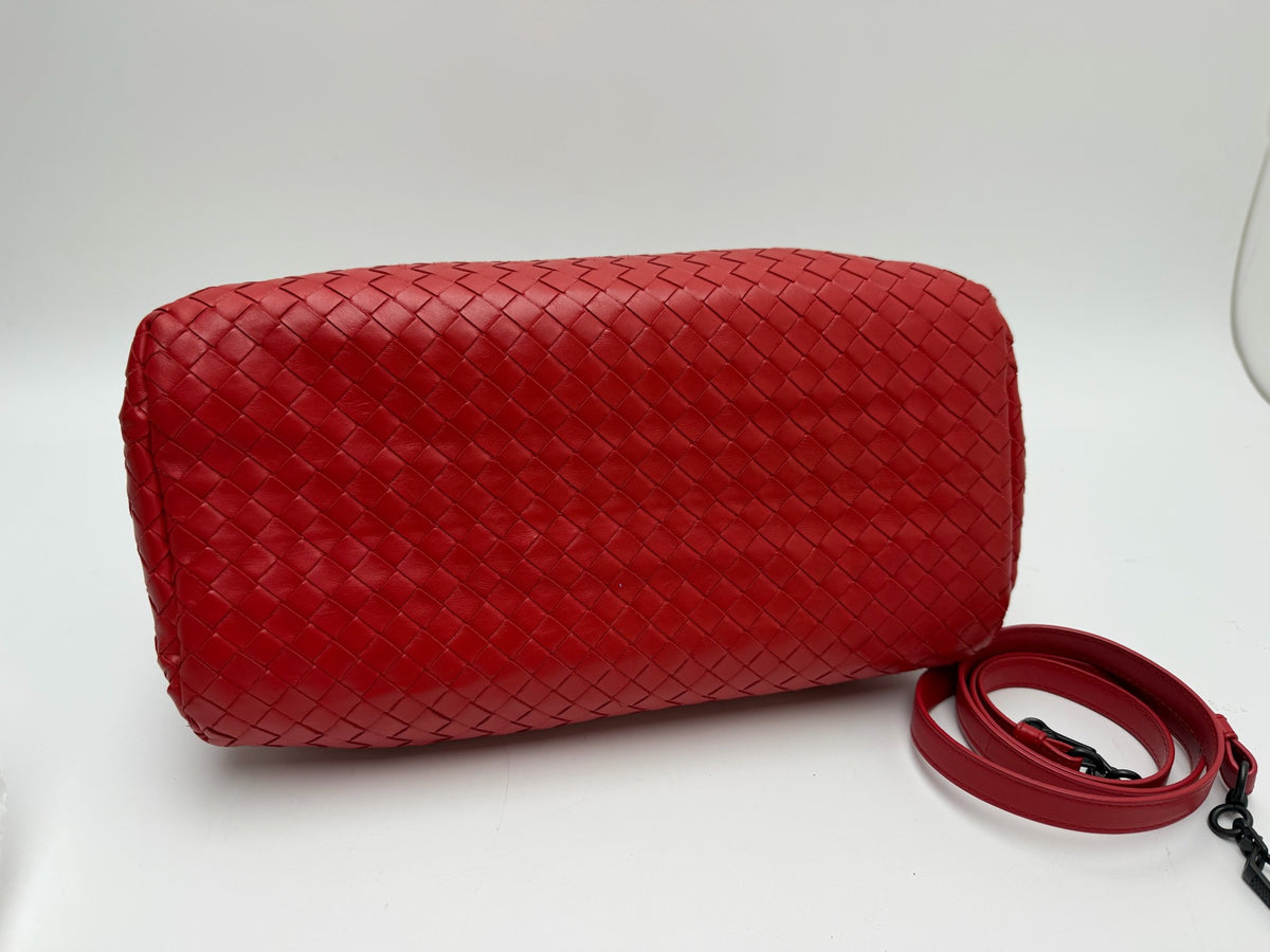 Bottega Veneta - Roma - Leather - Red - (large)