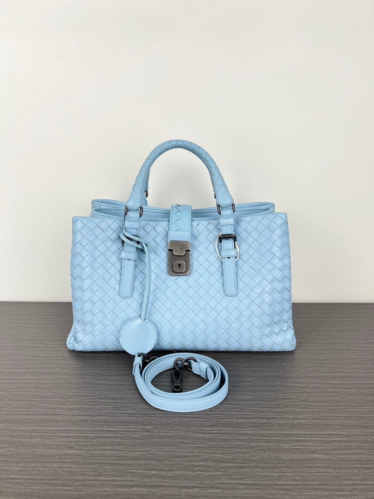 Bottega Veneta - Roma Medium - Leather - Blue - (medium)