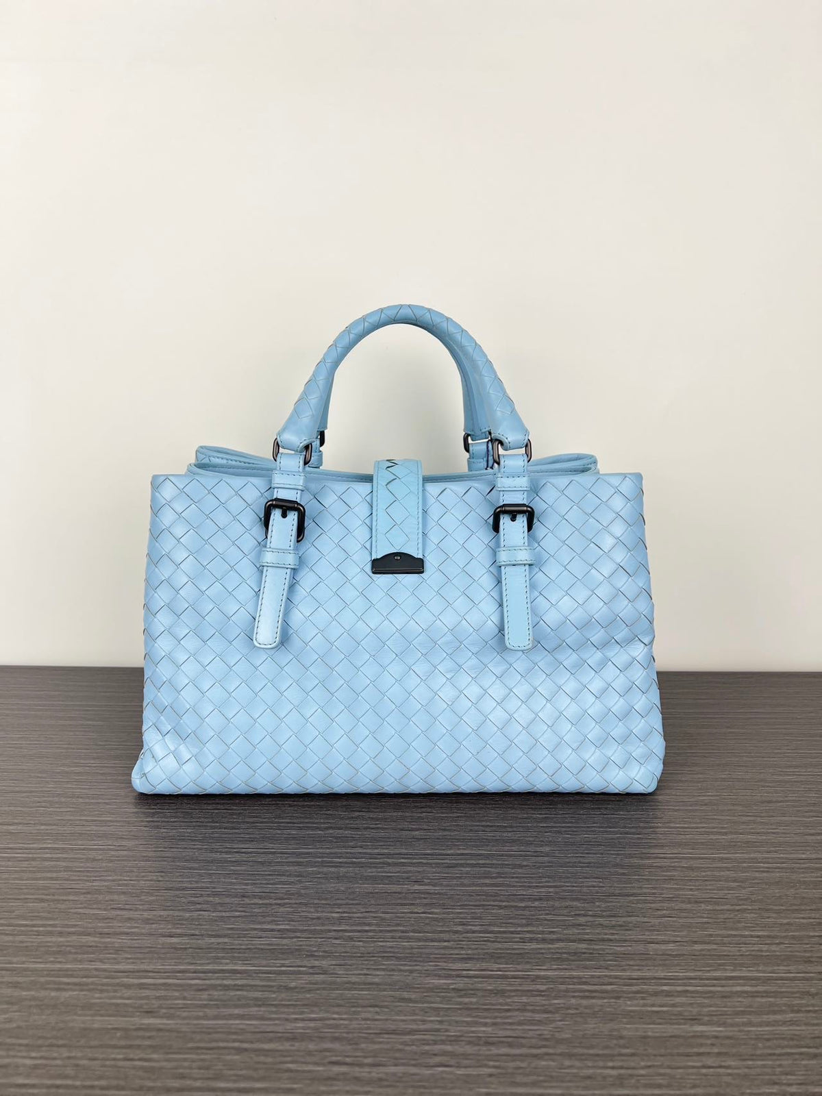 Bottega Veneta - Roma Medium - Leather - Blue - (medium)