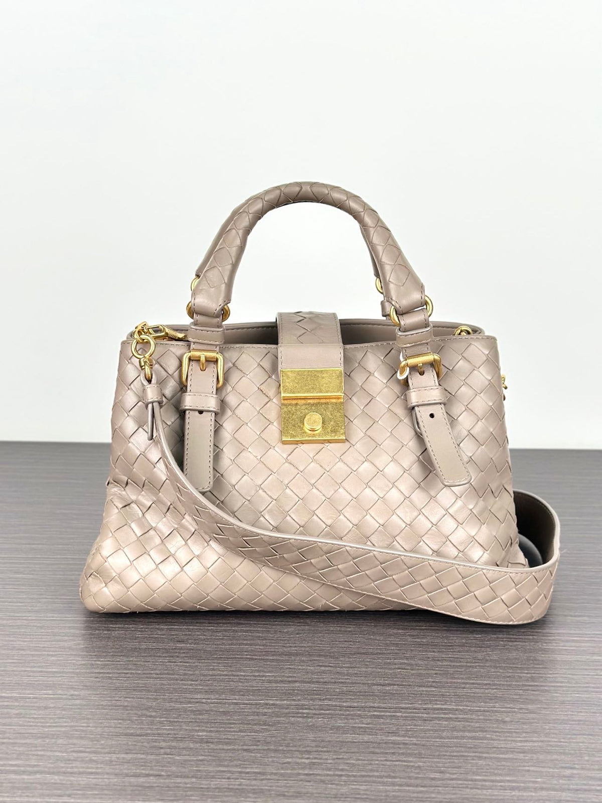 Bottega Veneta - Roma Mini - Leather - Grey - (mini)