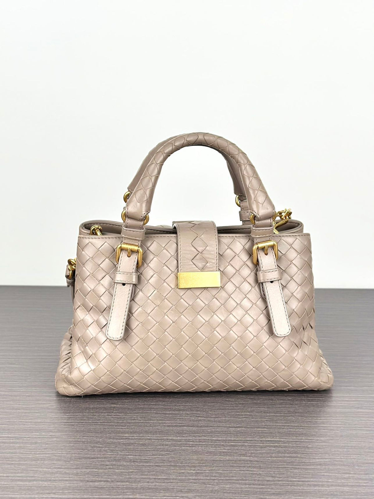 Bottega Veneta - Roma Mini - Leather - Grey - (mini)