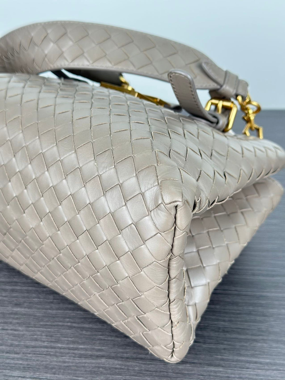 Bottega Veneta - Roma Mini - Leather - Grey - (mini)