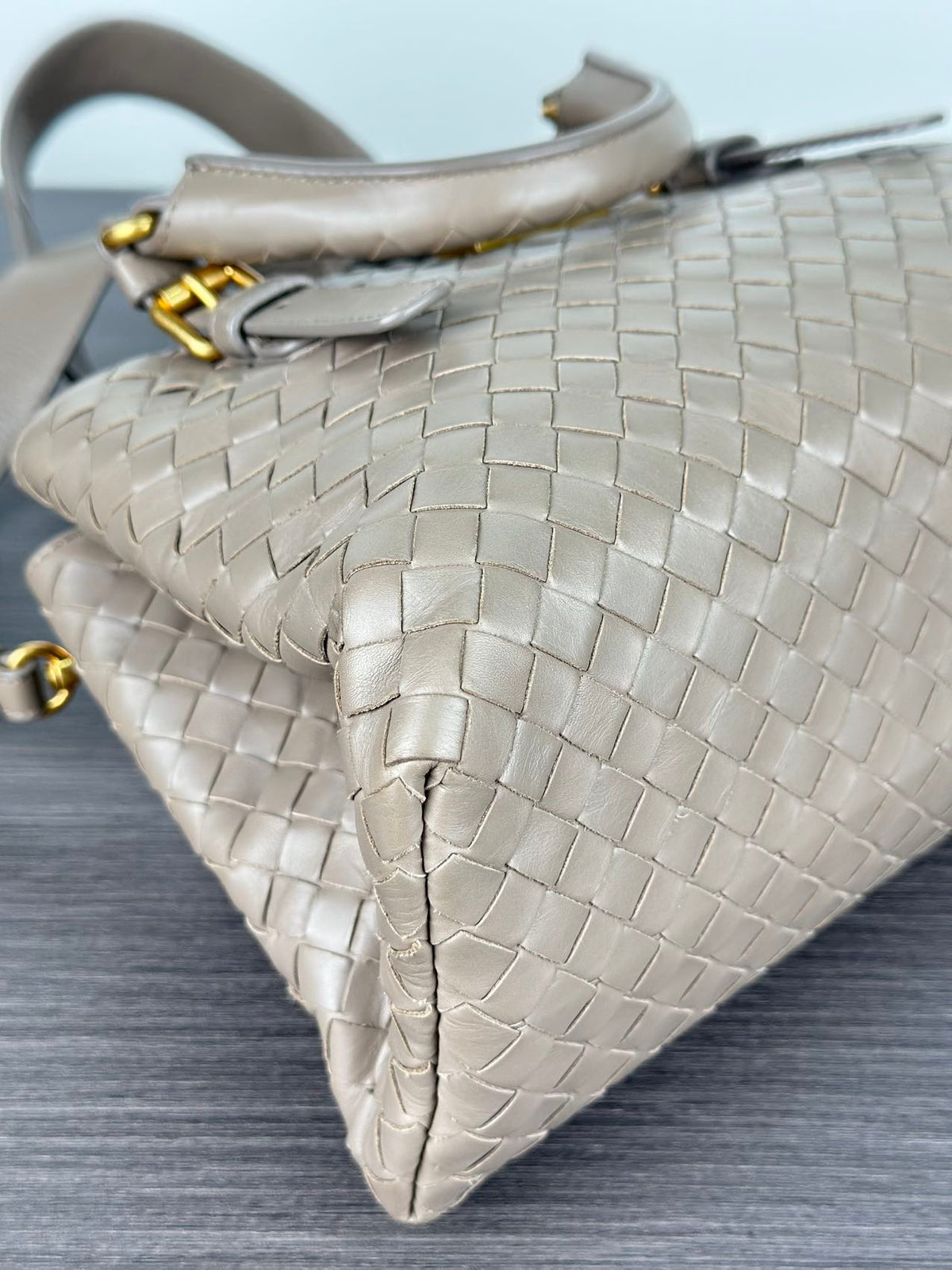 Bottega Veneta - Roma Mini - Leather - Grey - (mini)
