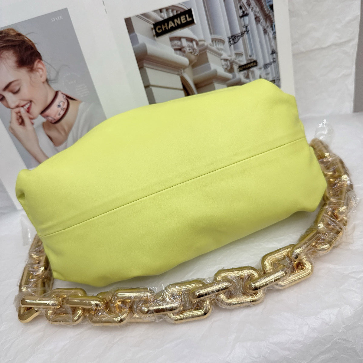 Bottega Veneta - The Chain Pouch - Leather - Green