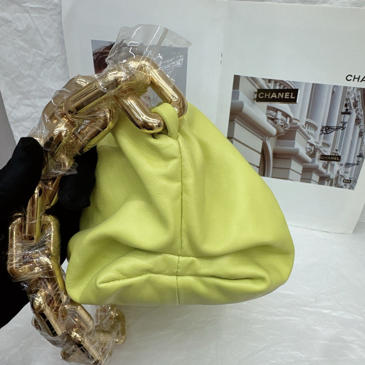 Bottega Veneta - The Chain Pouch - Leather - Green