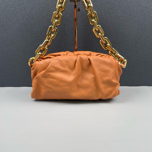 Bottega Veneta - The Chain Pouch - Leather - Orange - (Medium)