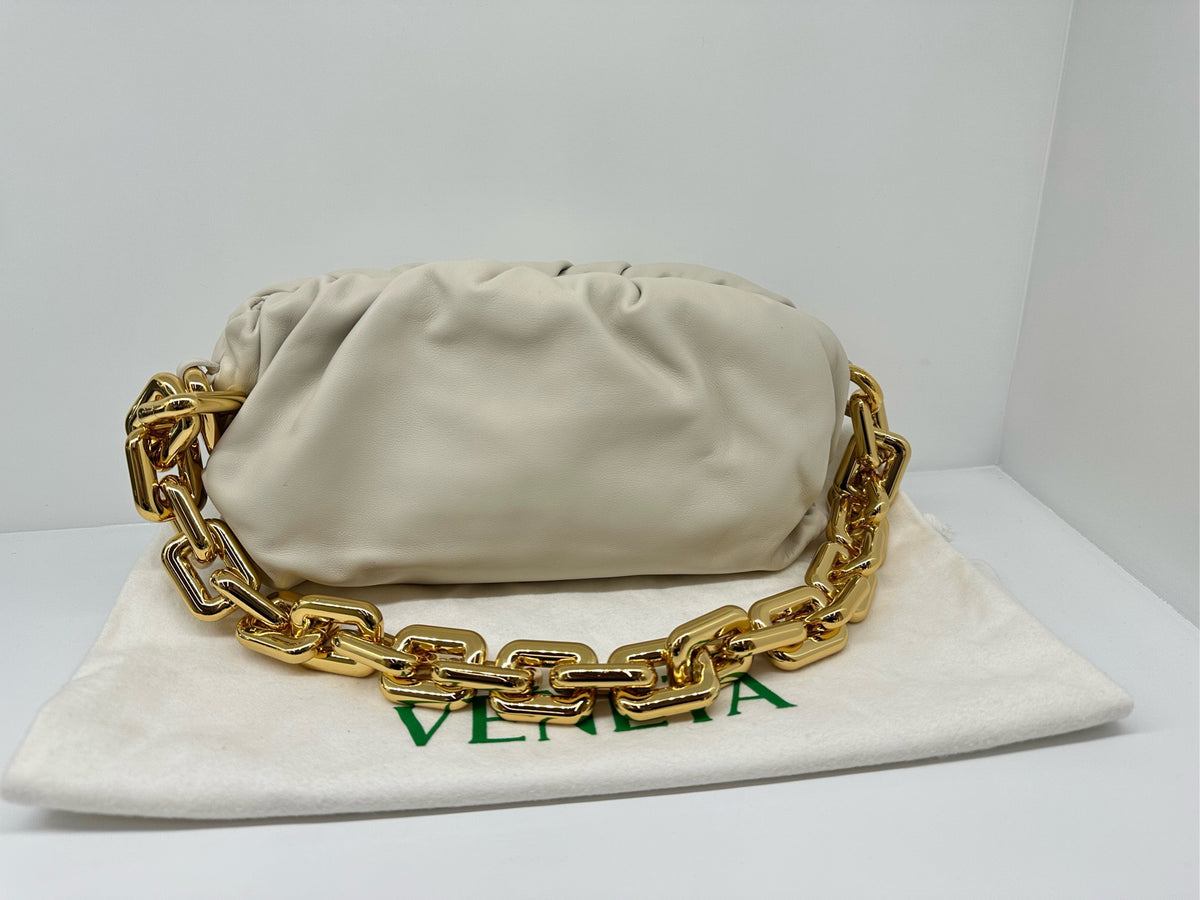Bottega Veneta - The Chain Pouch - Leather - White