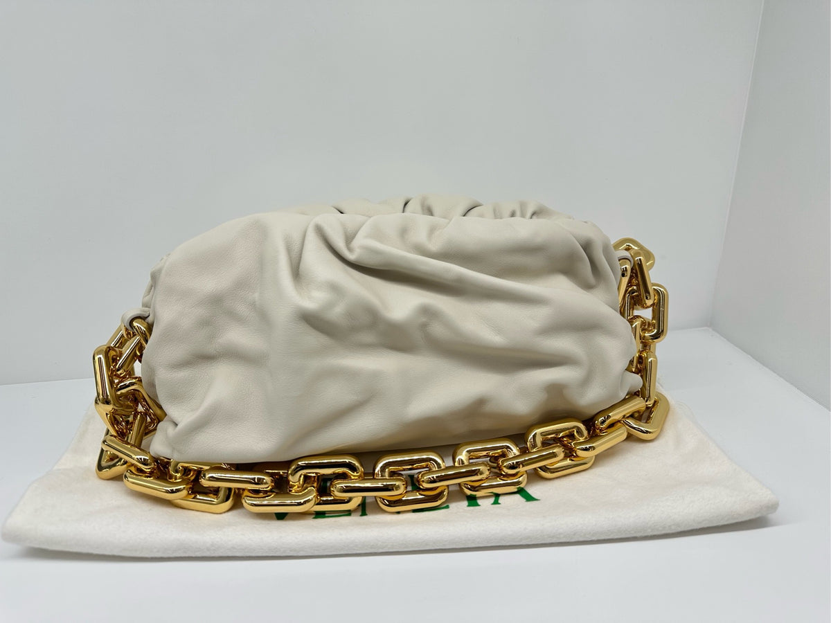 Bottega Veneta - The Chain Pouch - Leather - White