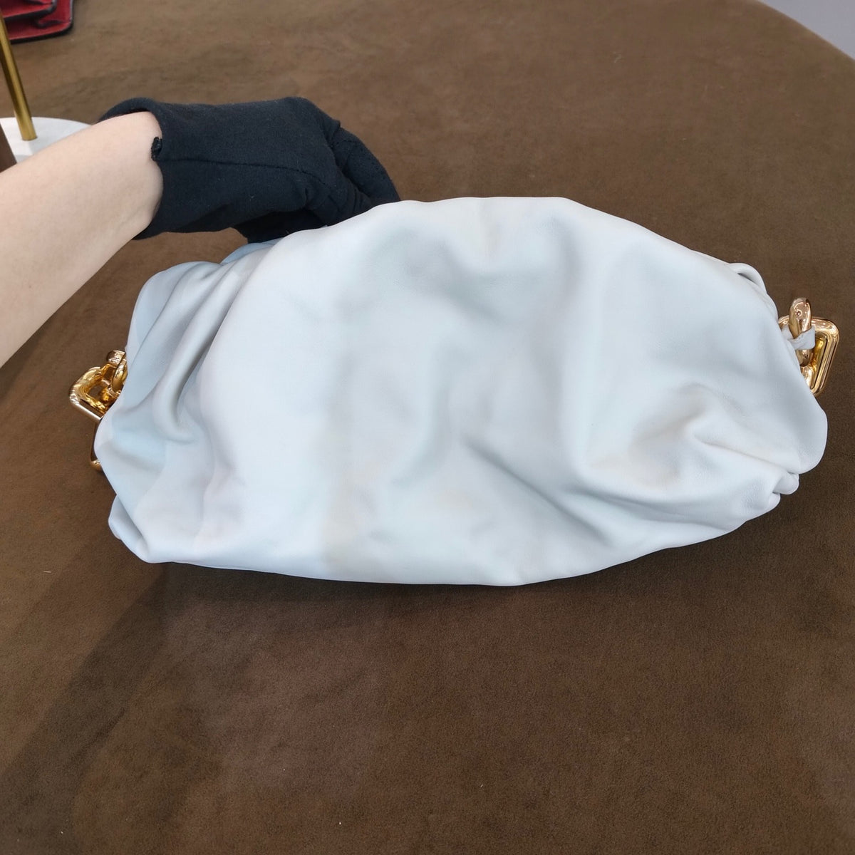 Bottega Veneta - The Chain Pouch - Leather - White