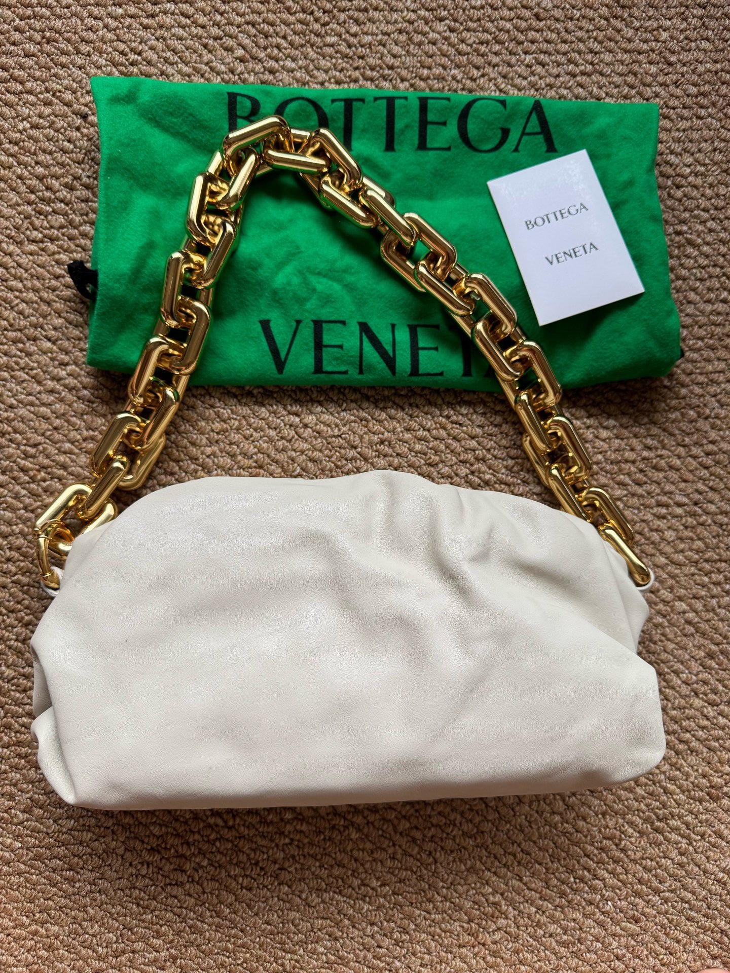 Bottega Veneta - The Chain Pouch - Leather - White - (mini)