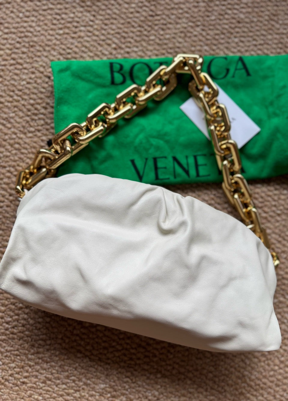 Bottega Veneta - The Chain Pouch - Leather - White - (mini)