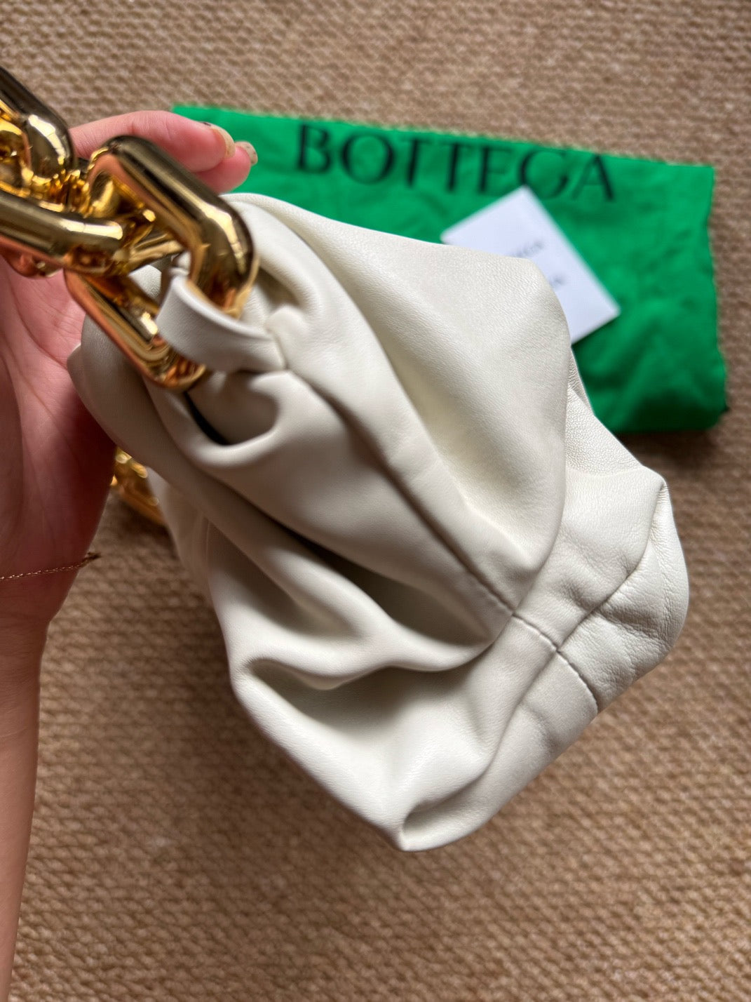 Bottega Veneta - The Chain Pouch - Leather - White - (mini)