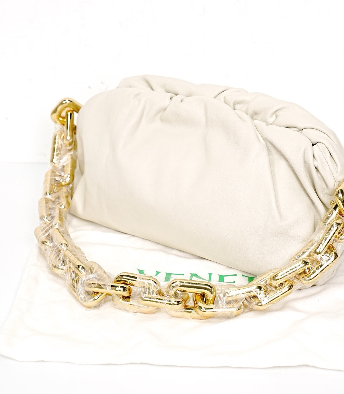 Bottega Veneta - The Pouch Chain - Leather - White - (medium)
