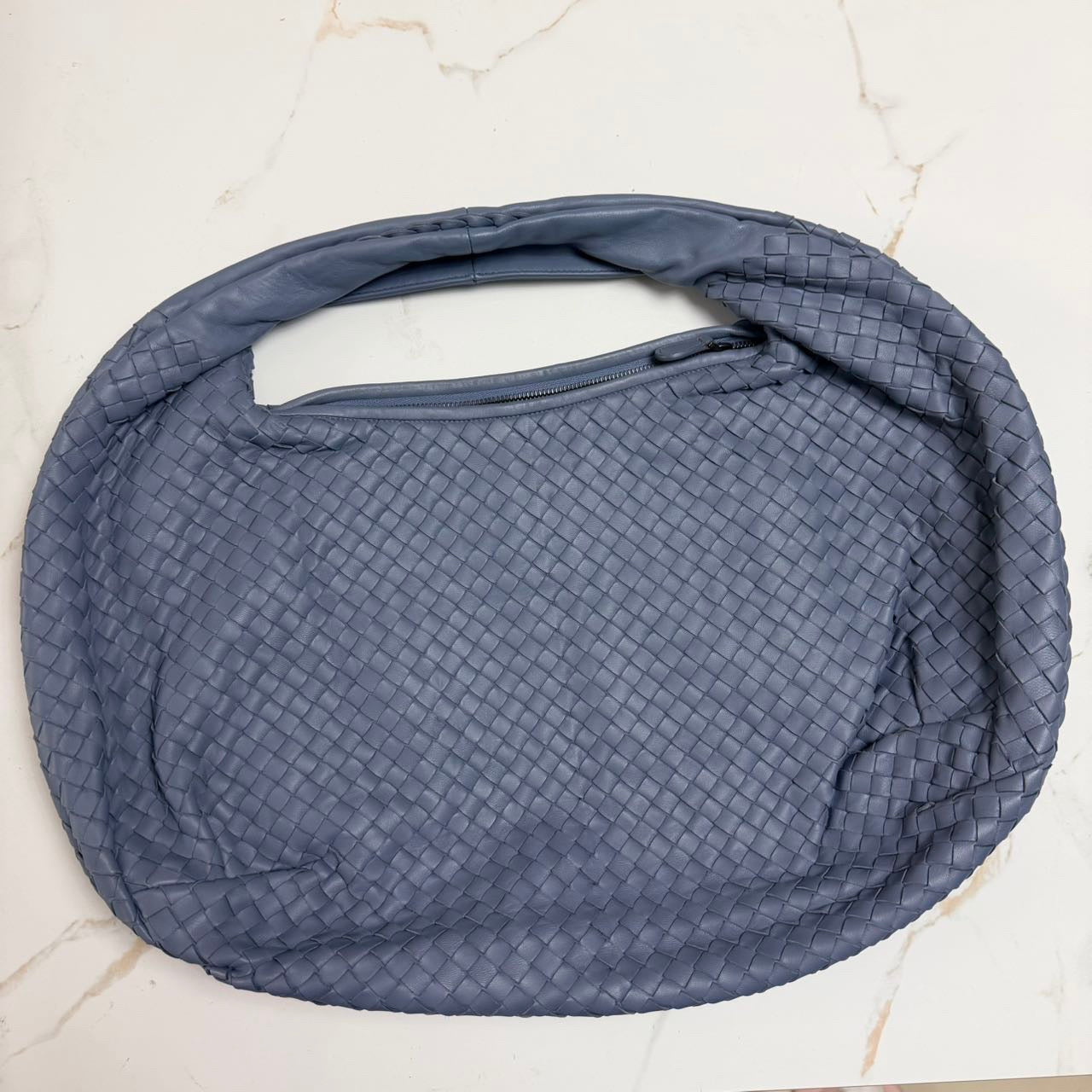 Bottega Veneta - The Pouch - Leather - Blue - (large)