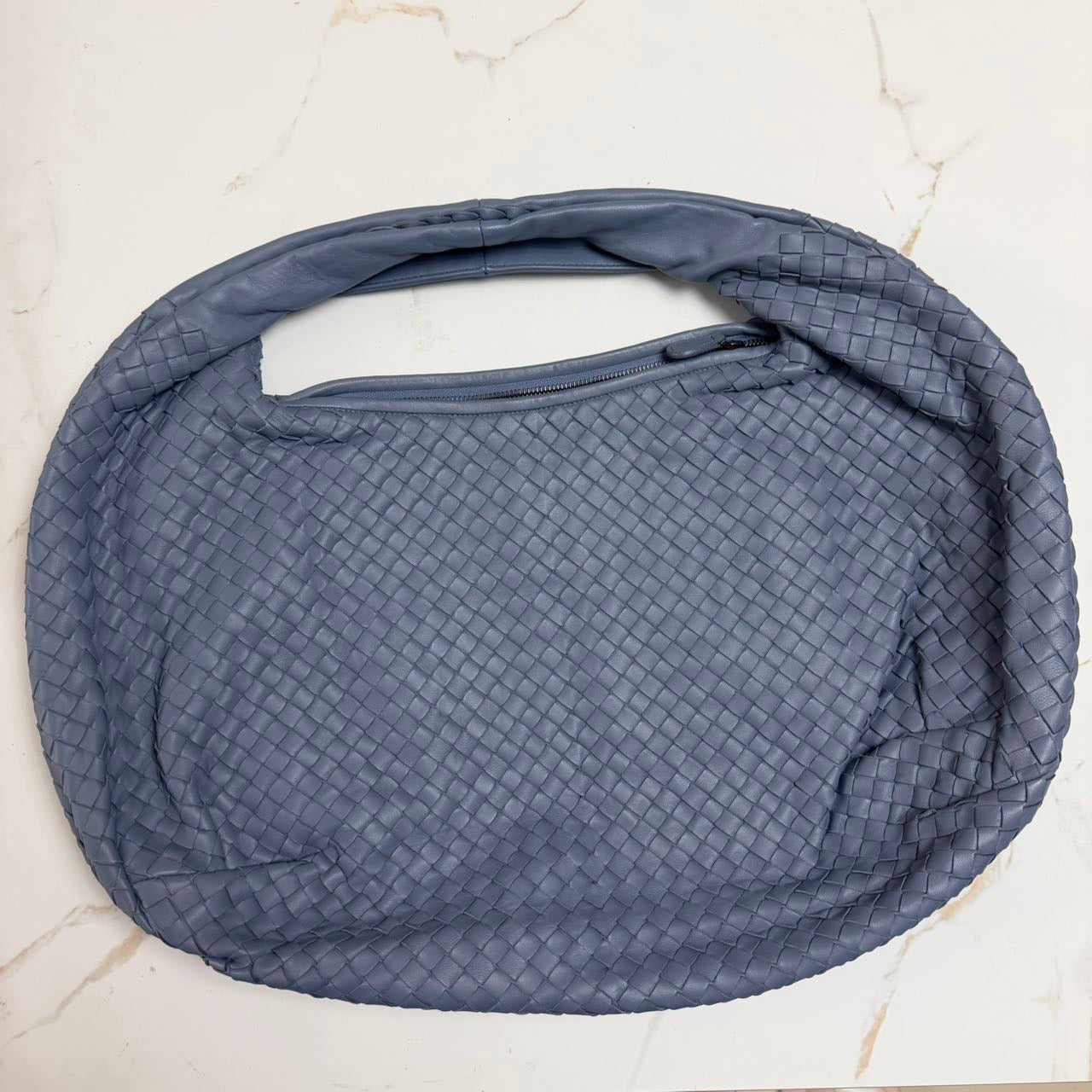 Bottega Veneta - The Pouch - Leather - Blue - (large)