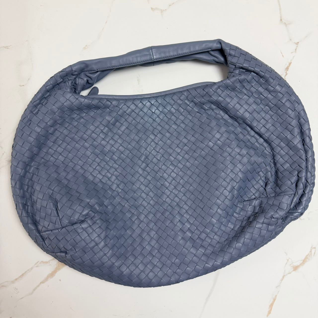 Bottega Veneta - The Pouch - Leather - Blue - (large)